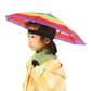 Children Rain Umbrella Hat Portable Foldable Outdoor Fishing Cap Wear Kids Camping Beach Waterproof Hats Shade X8y1