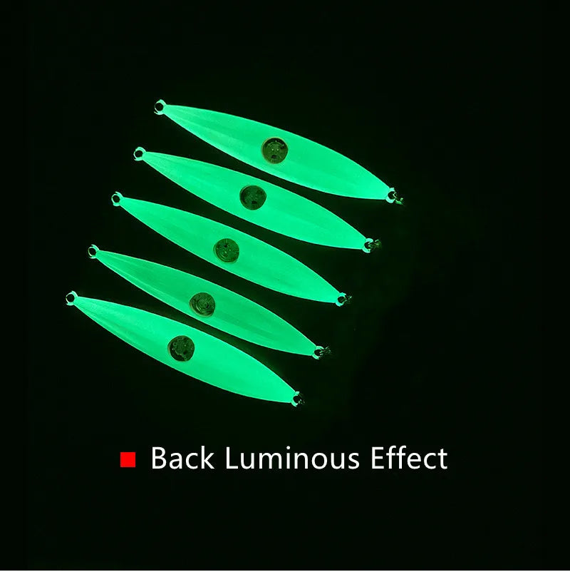 Funadaiko Slow jig 120g 150g 200g 250g 300g Glow With Led Light Lure Fishing Pesca Bait Metal Hard Boat Sea JIgging