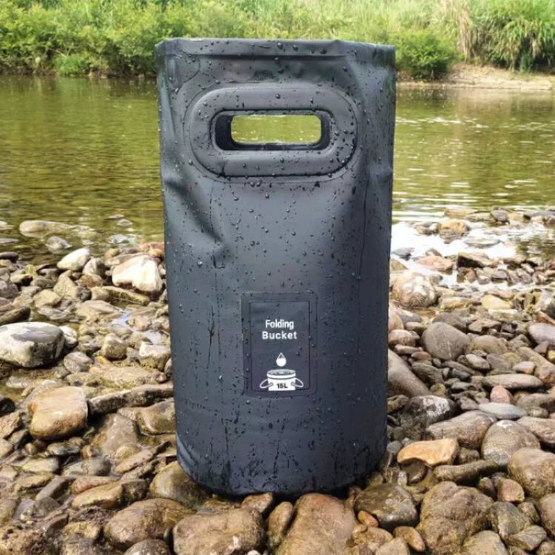 Outdoor Camping Folding Bucket Convenient Camping Picnic Fishing Bucket Fishing Box Car Wash Bucket