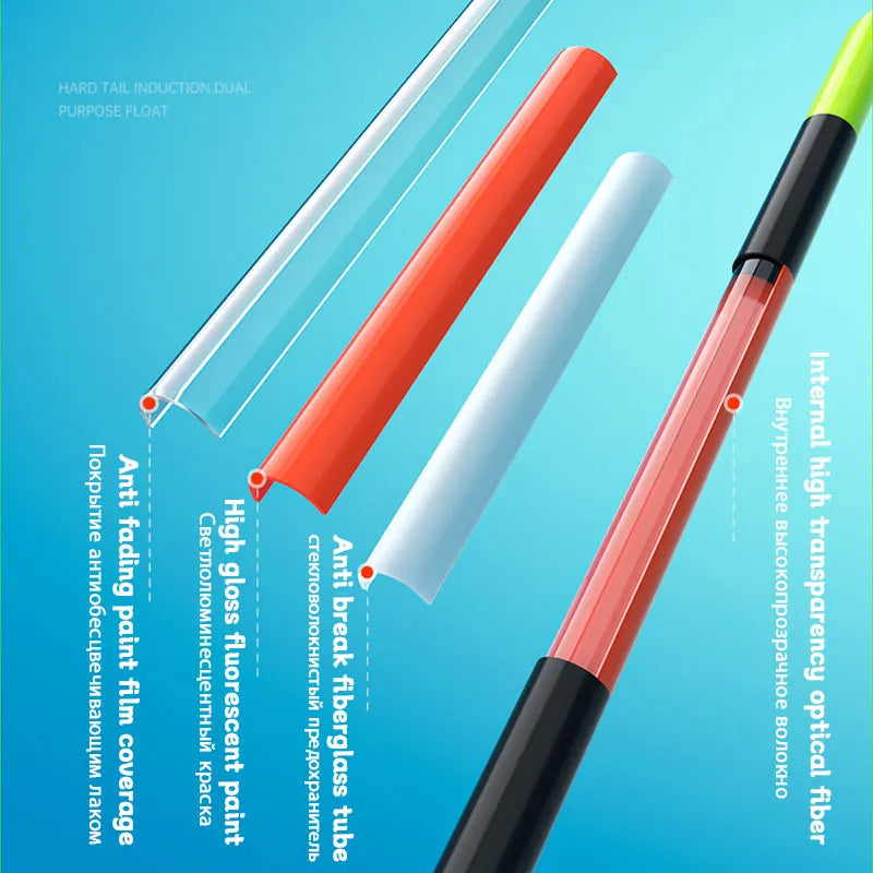 Night Fishing Float Electronic Gravity Sensing Red High Sensitivity Slender Fishing Float Outdoor Fishing Equipment Accessories