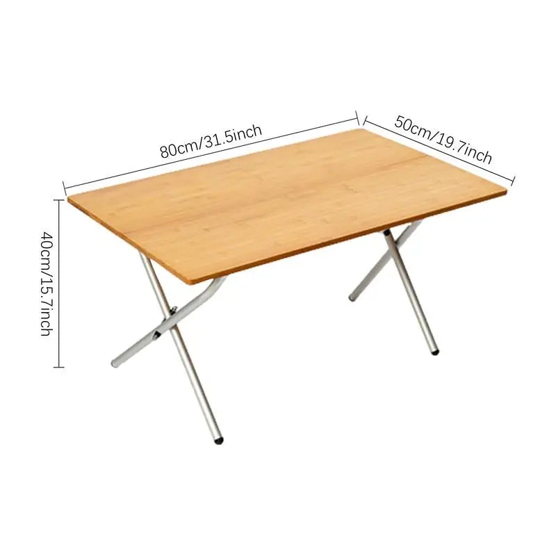 Camp Tables Portable Foldable Wooden Picnic Table Wooden Picnic Table Lightweight Wooden Outdoor Table For Cooking Picnic Camp