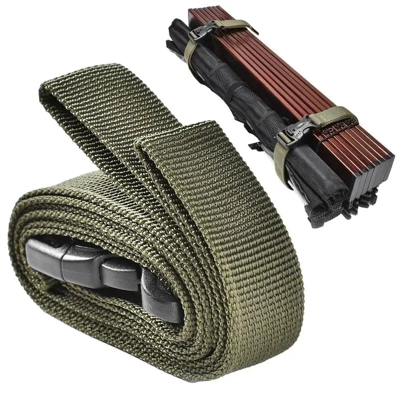 Suitcase Bag Strap Camping Gear Strap Utility Strap With Buckle Adjustable Lashing Strap For Picnic Hiking Sleeping Bag Mat