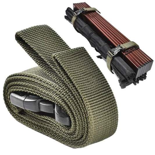 Suitcase Bag Strap Camping Gear Strap Utility Strap With Buckle Adjustable Lashing Strap For Picnic Hiking Sleeping Bag Mat