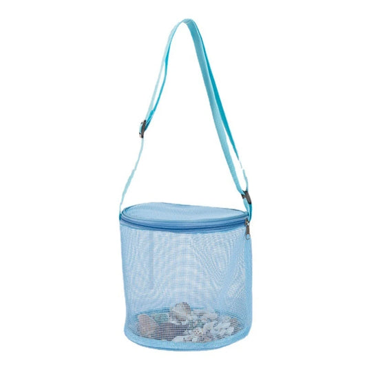 Colorful Storage Mesh Bag for Beach Toy Collection Outdoor Sand for Play Toy Bath Shoulder Bag Kids Girls Beach Accessor