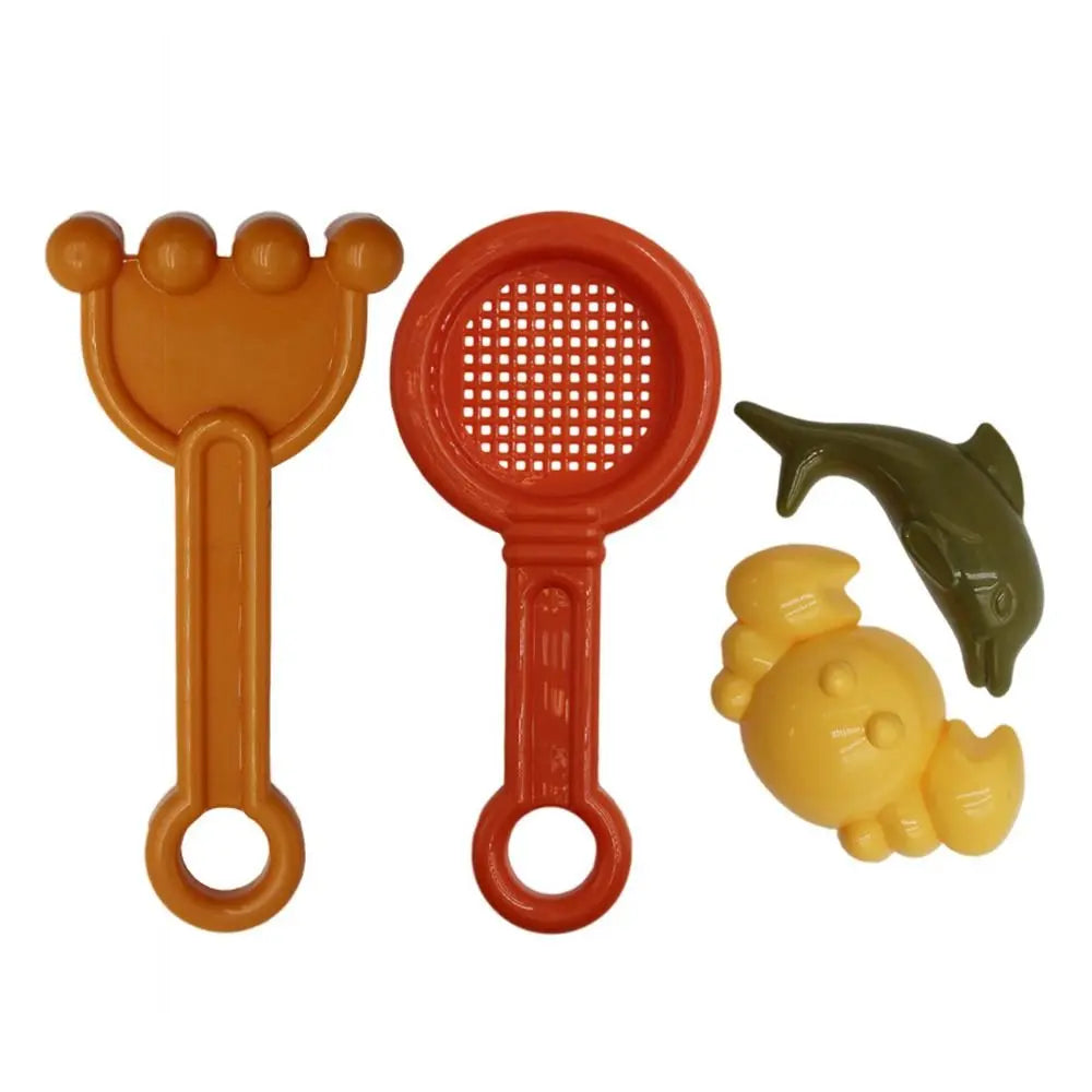 5PCS Water Tool Parent-Children Interactive Outdoor Game Digging Sand Kit Sand Toys Set Beach Sandglass Shovel Rake Mold