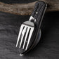 3-in-1 Outdoor Multifunctional Folding Spoon Fork Knife Combo Cutlery Picnic Travel Portable Stainless Steel Camping Supplies 캠핑