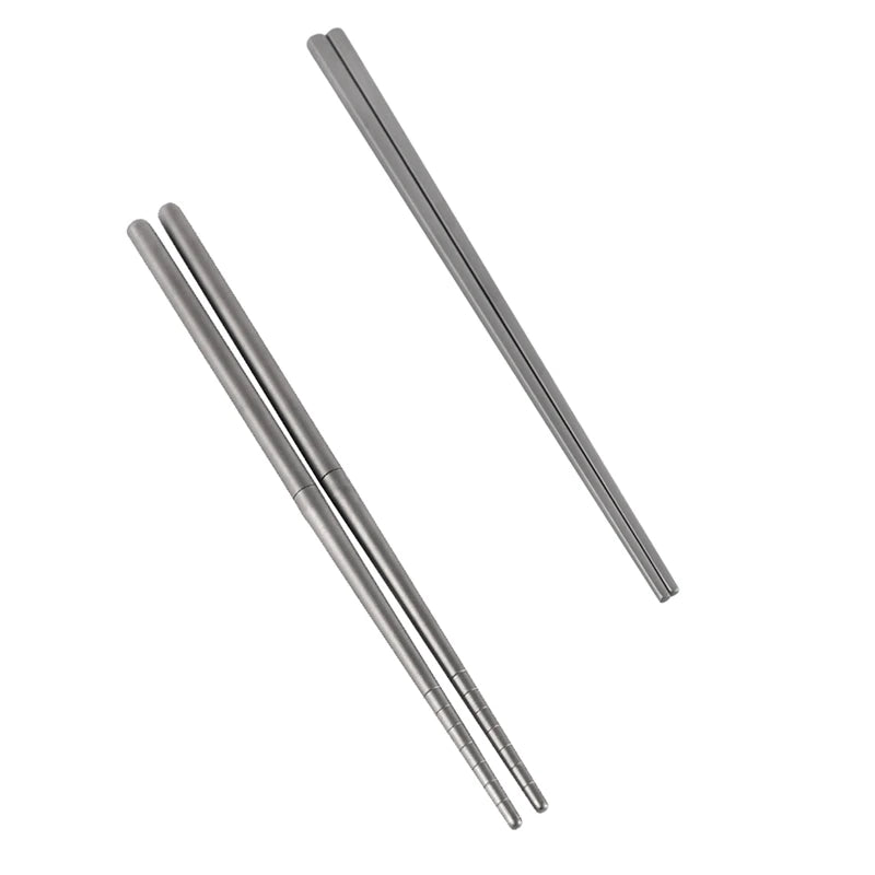 Titanium Alloy Chopsticks Portable Outdoor Traveling Camping Tableware Non-Toxic Non-Slip Picnic Tool