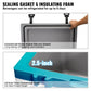 VEVOR 25/33/45/52QT Portable Hard Cooler Fully Insulated Ice Chest Cooling Box Goods Basket for Beach Outdoor Camping Travel