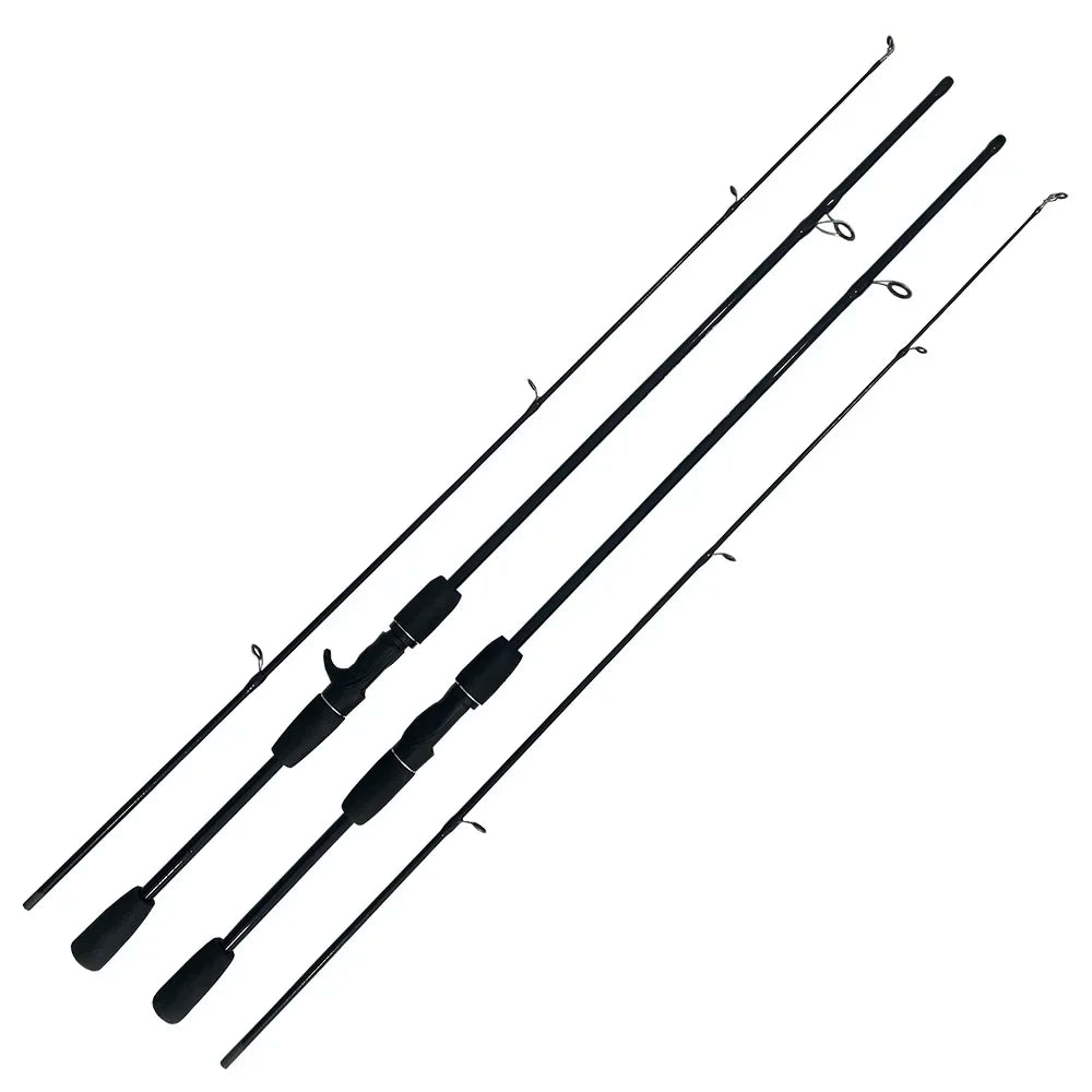 Spinning Casting Hand Lure Fishing Rod Pesca Carbon Pole Canne Carp Fly Gear Reel Seat feeder Ultralight Travel Surf 1.65M 1.8M