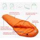 Camping Sleeping Bag Very Warm White Goose Down Adult Mummy Style Sleep Bag 4 Kind of Thickness for Autumn Winter Outdoor Travel