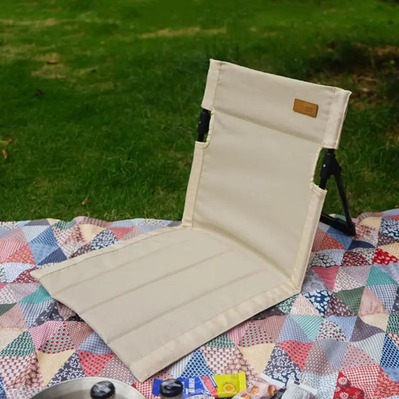 Outdoor Japanese camping lightweight comfortable folding chair park leisure beach portable aluminum alloy single lazy chair