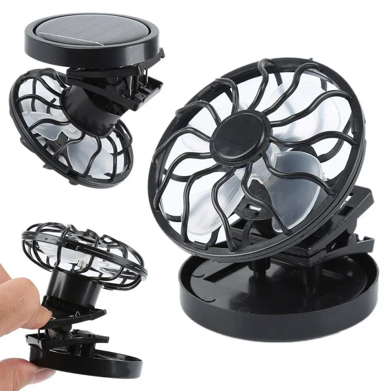 Solar Mini Fans Do Not Require Charging, Making Them Convenient for Adults and Children To Carry Camping Gear