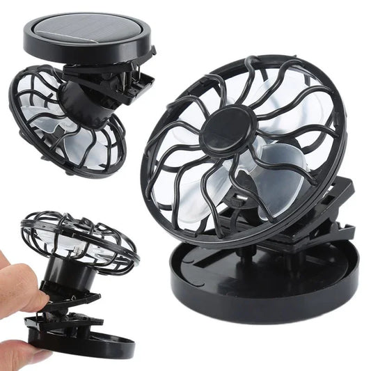 Solar Mini Fans Do Not Require Charging, Making Them Convenient for Adults and Children To Carry Camping Gear