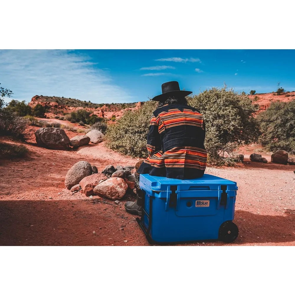 60 Quart, Roto-Molded Ice Cooler | Large Ice Chest Holds Ice up to 10 Days |