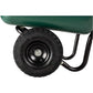 70019 Garden Barrow Dual-Wheel Wheelbarrow/Garden Cart Beach Wagon  Folding Trolley Cart