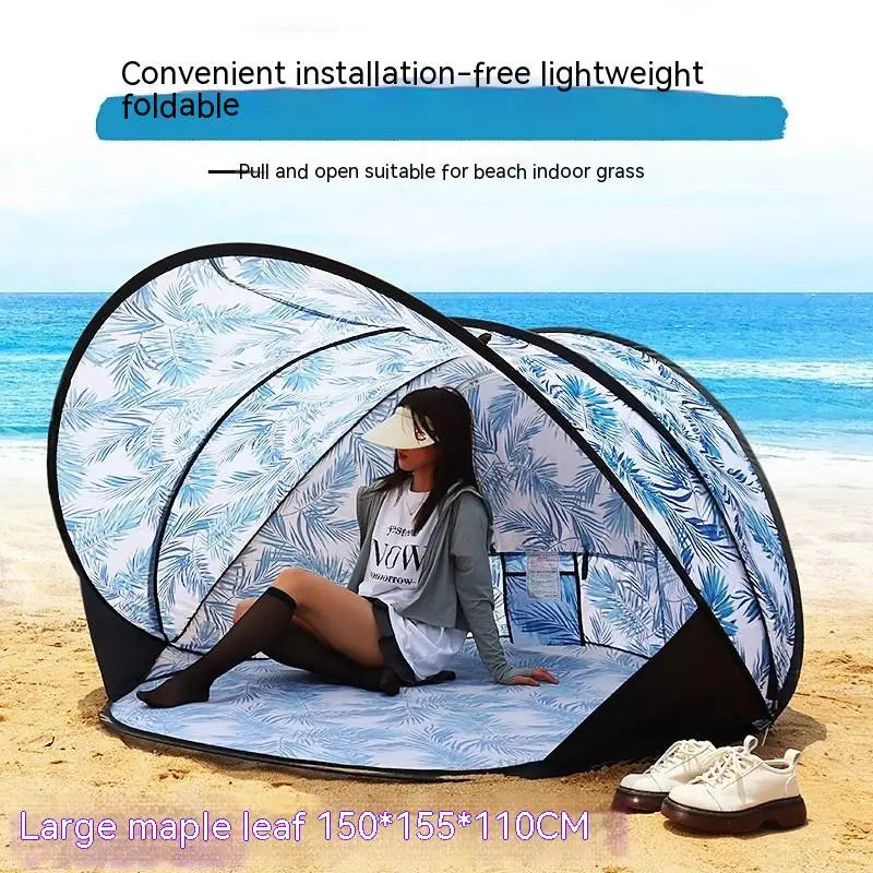 Beach Tent Fully Automatic Folding Quick Opening Sun Protection Sunshade Park Children's Pla  Sand Camping Outdoor Portable Kid