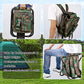 Large Capacity Backpack Cooling Chair, Portable Folding Seat Stool, Lightweight Fishing Stool Outdoor Gear for Camping, Travel,