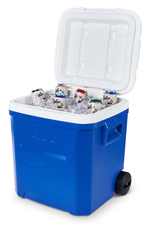 Igloo 60 QT Laguna Ice Chest Cooler with Wheels, Blue