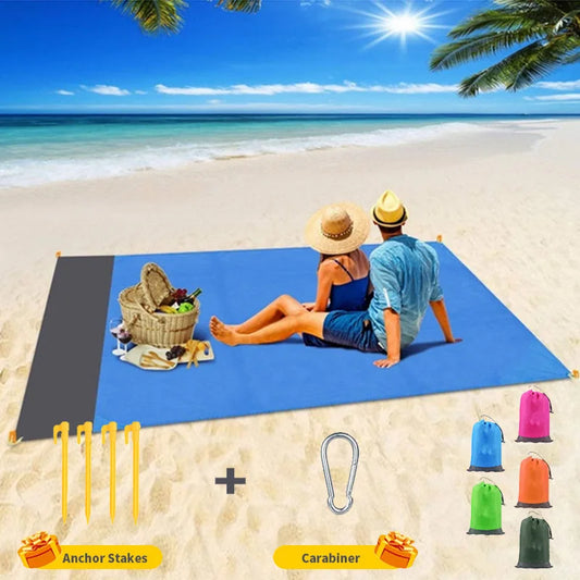 Beach Blanket Sandproof  Waterproof Beach Mat Lightweight Picnic Blanket for Travel Hiking Sports