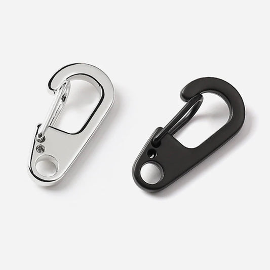 10pcs D Carabiner D-Ring Key Chain Spring Clips Mini Aluminium Alloy Hang Buckle Survival EDC Gear Outdoor Camping Keyring Tool