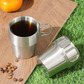 Stainless Steel Cup Stackable Coffee Cup Outdoor Drinkware Water Cup Beer Mug Camping Mug for Picnic Coffee Cup