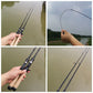 1.8M 1.98M Carbon MINI Ultra Light ul Power Telescopic Fishing Rod Casting Spinning Pocket Rod Test 1-5g Stream Small Fish Pole