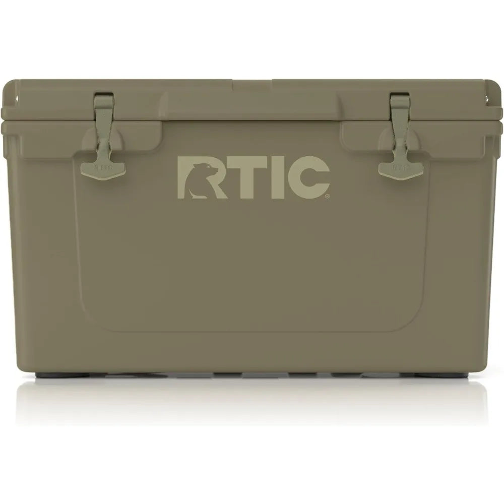 Car Portable Cooler, 45 QT Ultra-Tough Cooler Hard Insulated Ice Chest Box for Beach, Drink, Beverage, Camping, Portable Cooler