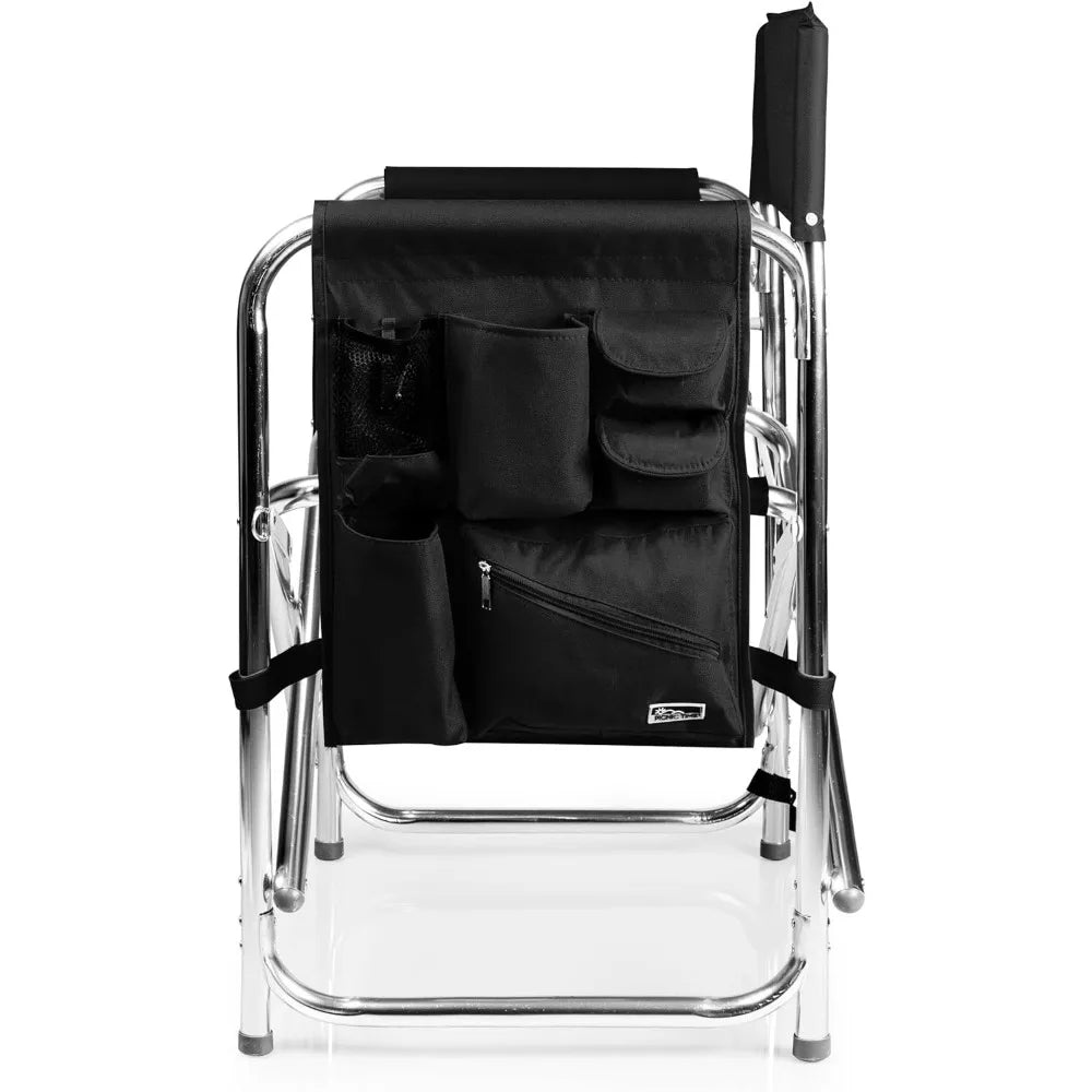 Camping Chair, Sports Chair with Side Table, Beach Chair, Camp Chair for Adults, Folding Chair  with Side Table