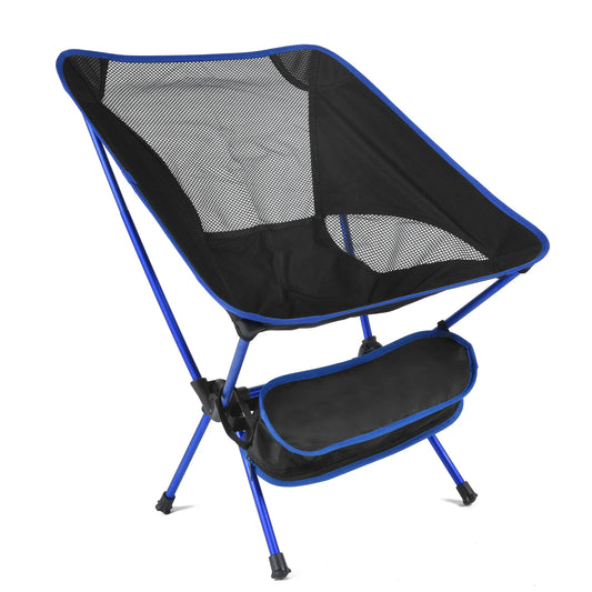 Portable Beach Moon Chair Fishing Barbecue Self-Driving Ultralight Alloy Folding Chair