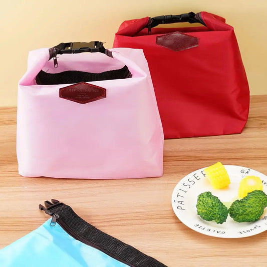 Portable Thermal Insulated Cooler Lunch Bag Outdoor Lunch Storage Bag Thermal Lunch Organizer Tote Bag For Work School Picnic