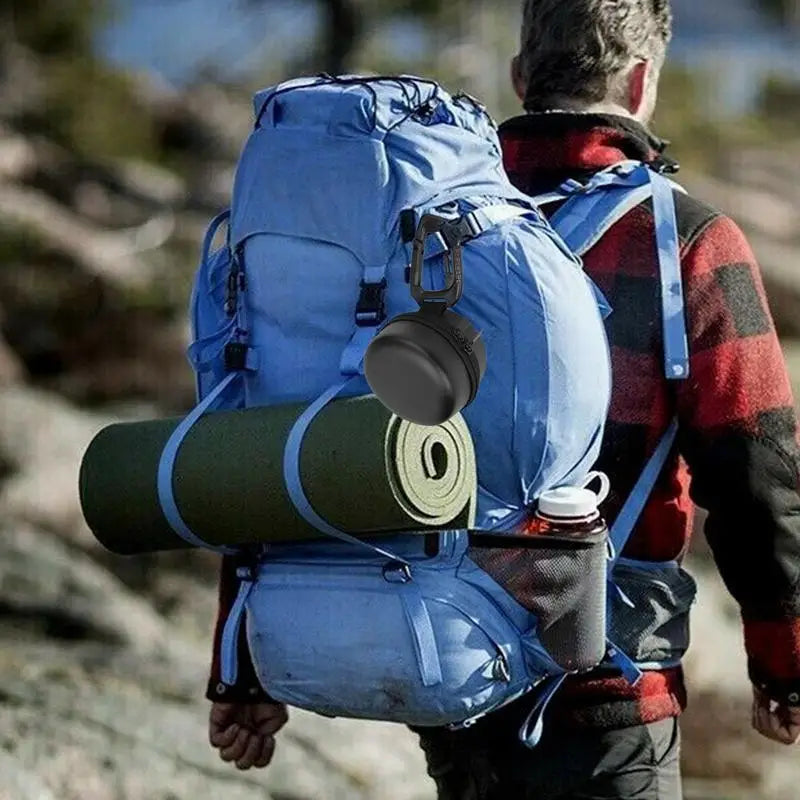 Camping Gear Organizer Box Round Waterproof Storage Case Anti-Collision Storage Box With D-Shape Hook For Hiking Fishing