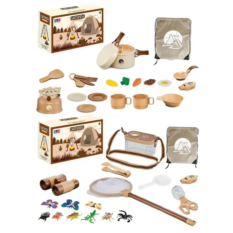 Camping Pretend Play Toy Oil Lantern Camping Toys Pretend Play Tent Camp Gear Tools Pretend Play Tent With Campfire Kids Toys