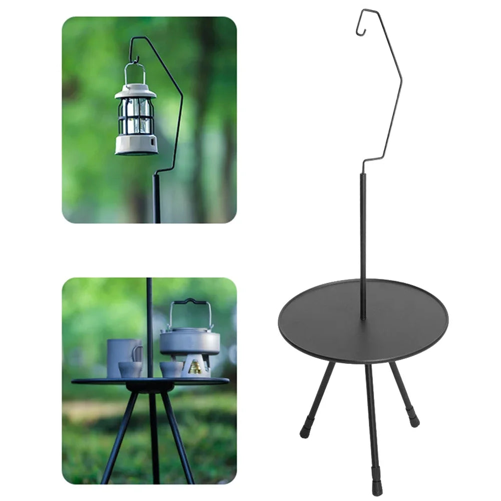 Camping Aluminum Alloy Table Outdoor Tactical Table Lightweight Folding Table With Light Holder Bar Barbecue Picnic Table