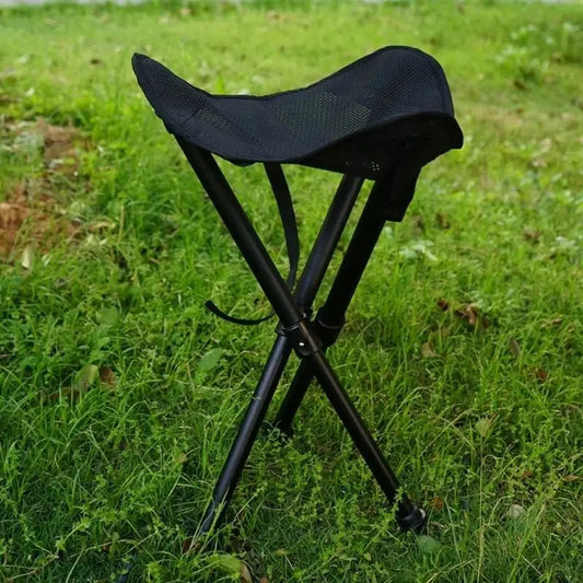 Portable Camping Folding Stool Foldable Camp Tripod Chair Outdoor Survival Gear for Hiking Fishing Hunting Travel