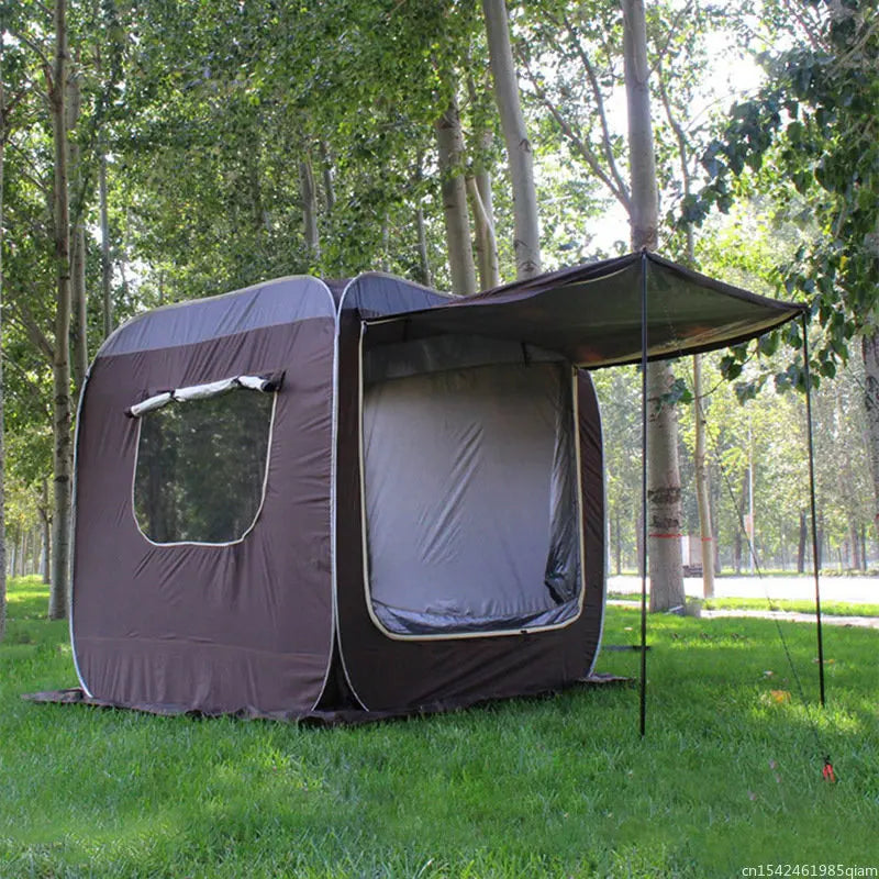 Outdoor Tent Car Rooftop Truck Rear Tent Camping Hiking Picnic Universal SUV Shade Awning Self-driving Travel Portable Equipment