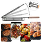 Stainless Steel BBQ Non Stick Grilling Basket Grill Mesh Mat Meat Vegetable Steak Picnic Party Barbecue Tool Heat Resistant