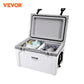 VEVOR 25/33/45/52QT Portable Hard Cooler Fully Insulated Ice Chest Cooling Box Goods Basket for Beach Outdoor Camping Travel