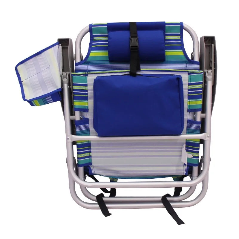 Backpack Aluminum Beach Chair, Multi-color