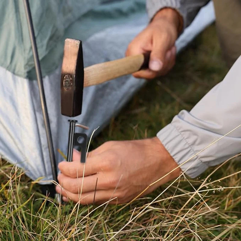 Tent Stakes Heavy Duty Steel Metal Tent Pegs For Camping, Decoration, Picnics