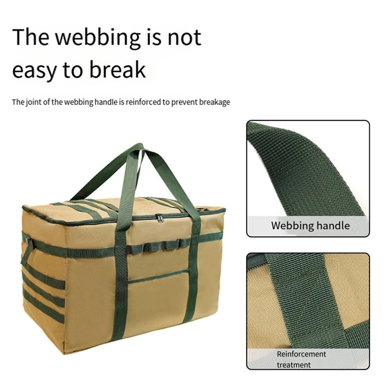 Outdoor Camping Tote Bag Tableware Bag Camping Tool Picnic Travel Bag Outdoor Camping Storage Bag, Durable Fine Workmanship