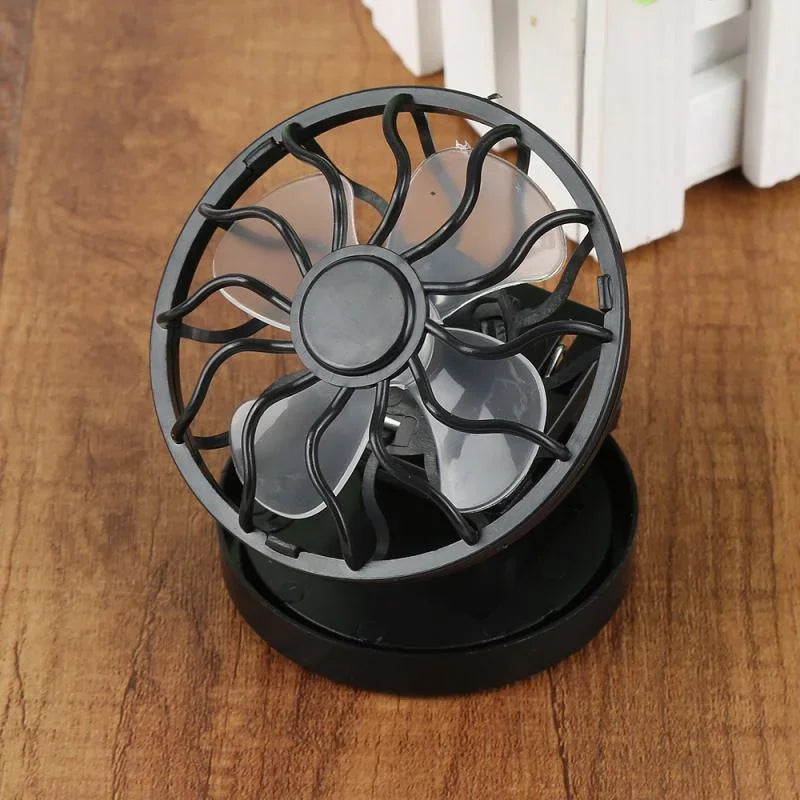 Solar Mini Fans Do Not Require Charging, Making Them Convenient for Adults and Children To Carry Camping Gear