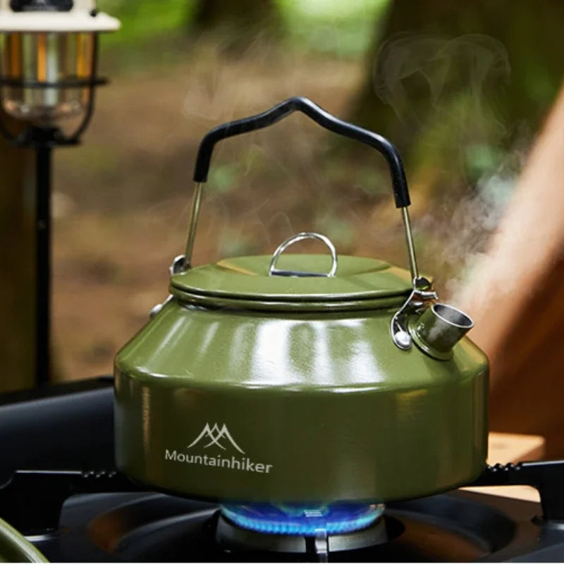 Camping Cookware Aluminum Outdoor Pot Travel Tableware Kit Cooking Water Kettle Kitchen Hiking Picnic BBQ Equipment