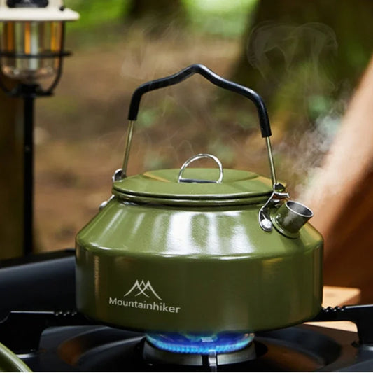 Camping Cookware Aluminum Outdoor Pot Travel Tableware Kit Cooking Water Kettle Kitchen Hiking Picnic BBQ Equipment