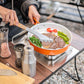 Non-Stick Frying Pan with Folding Handle Ceramic Coating Camping Skillet for Outdoor Camping Picnic