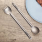 Widesea Camping Titanium Spork  Spoon Outdoor Lightweight Fork Tableware Portable Picnic Hiking Travelling Ultralight Dinnerware