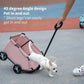 Dog Stroller 4 Wheels Portable Folding Dog Cart Pet Stroller for Travelling Shopping Walking Playing Suitable for Dogs and Cats