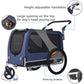 Premium Large/XL Pet Bike Trailer & Stroller for Large Sized Dog or Multiple Small Dogs,Low Center of Gravity Easy Folding Frame