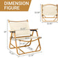 Portable Folding Camping Chair, Ultralight Low Beach Chair, Durable Aluminum Frame Armchairs for Hiking Concert Fishing Picnic