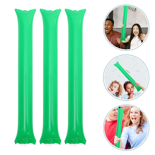 50 Pcs Inflatable Stick Refueling Noise Makers for Sporting Events Sports Noisemakers Party Leaders Pe Favors Sticks Clappers