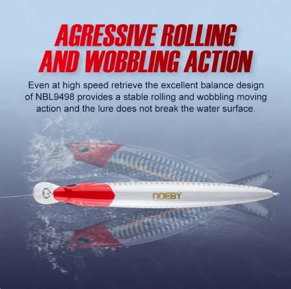 Noeby 9498 Topwater Minnow Fishing Lure Floating Hard Bait 130mm 23g Wobblers Long Casting Saltwater Pike Bass Trout Fish Tackle